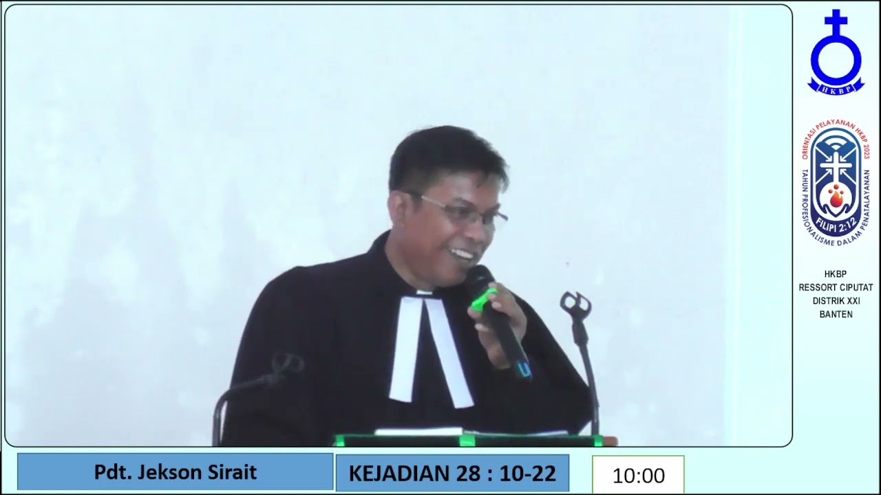 Khotbah: Pdt. Jekson Sirait Pukul 10:00 30 Juli 2023