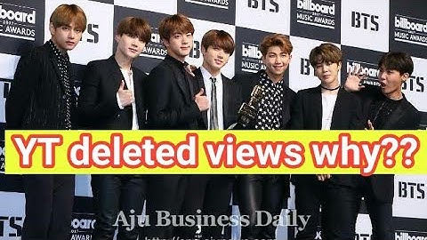 Why YT deleted views of BTS MVs.....