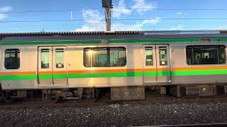 【良いジョイント音】E233系3000番台ヤマU627編成+E231系1000番台ヤマU67編成発車