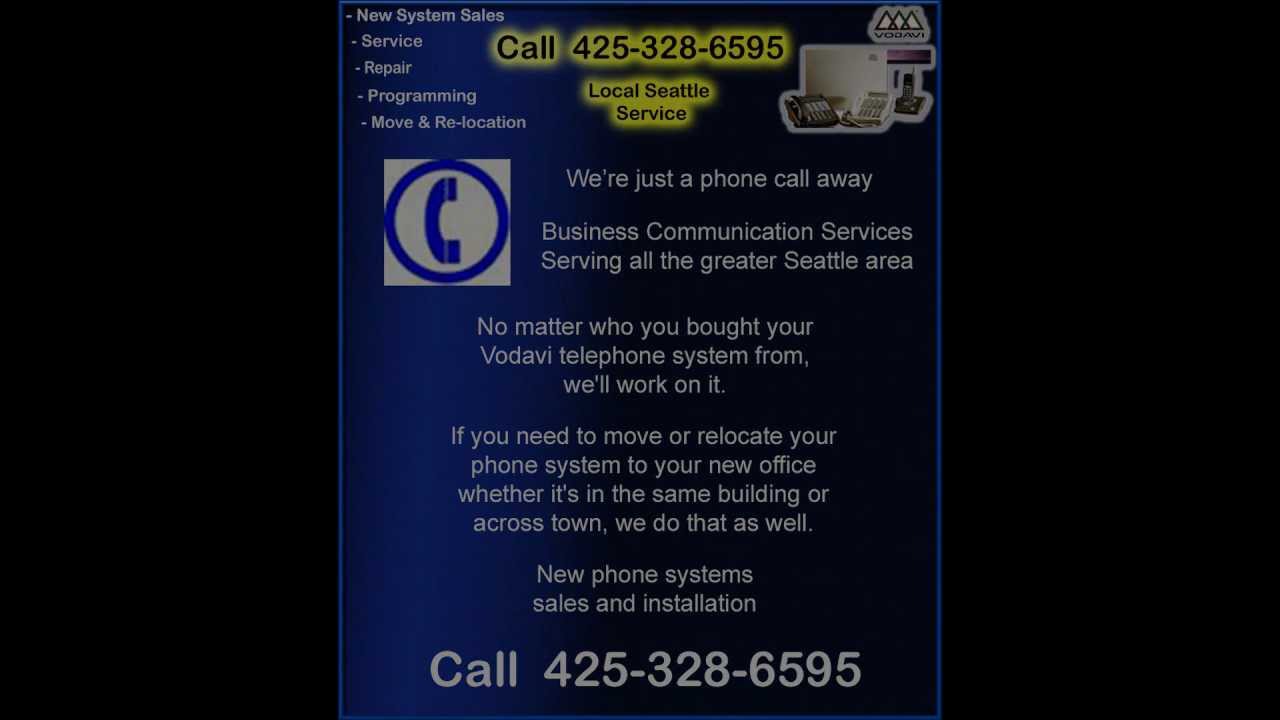 Vodavi Phone Systems Seattle Call 4253286595 Small Business Phone