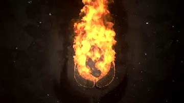 Fire move Cinema 4D Intro logo animation Turbulence FD