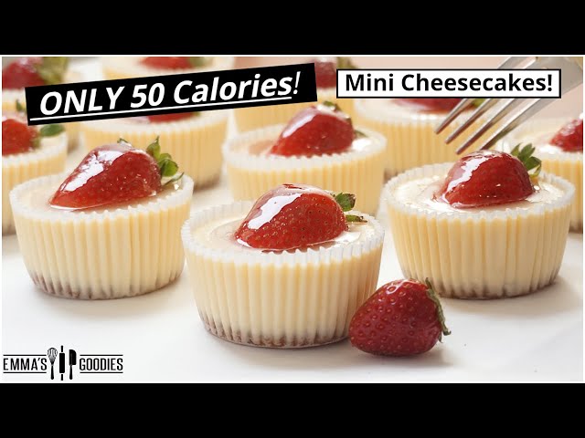 ONLY 50 Calories MINI CHEESECAKES! 😱 EASY Low Calorie Cheesecake Recipe