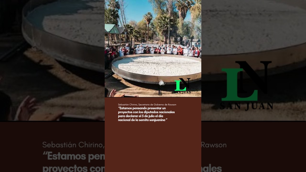 Rawson busca crear el Día Nacional de la Semita
