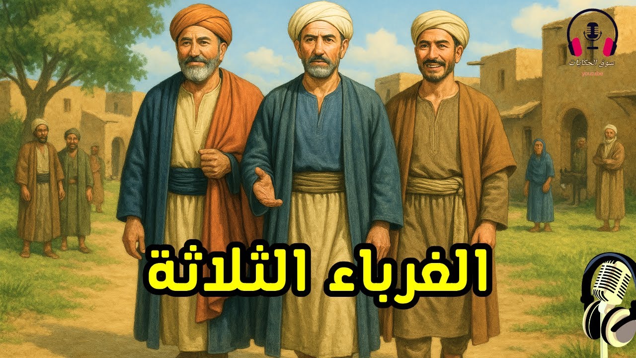 قصة الغرباء الثلاثة، من القصص المشوقة قبل النوم، ضع السماعات واستمع، سوق الحكايات والقصص
