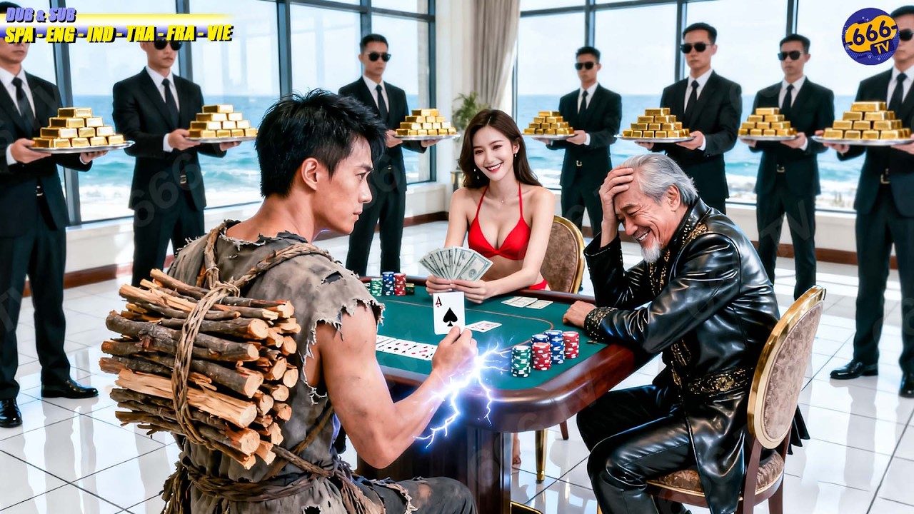 Mendigo Entra Al Casino Con Solo 100 Monedas, ¡Pero Es Un As De Las Cartas Y Hace Perder A Todos!