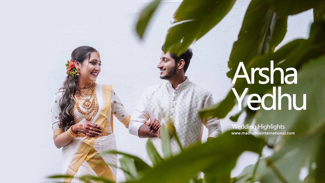 Арша и Йедху | Самые яркие моменты свадьбы | Снято Machooos International Pvt. Ltd