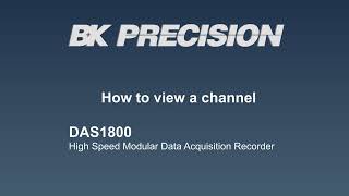 DAS1800: How to View a Channel