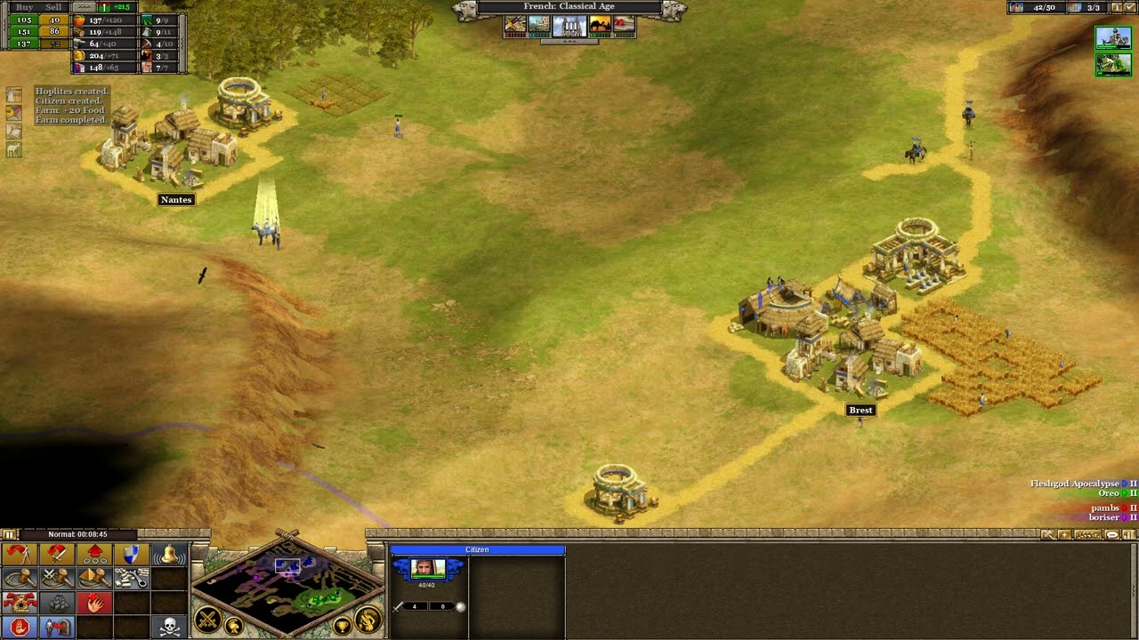 Rise of Nations Standard (2v2) French in Messa