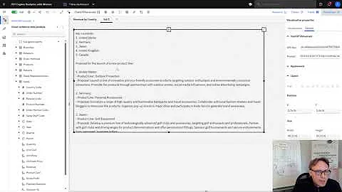 Cognos Analytics: AI integration (e.g. watsonx.ai, ChatGPT) in Dashboards