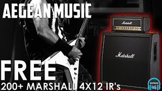200+ FREE Marshall 4X12 Guitar Cab Impulse Responses (IRs) from Aegean Music