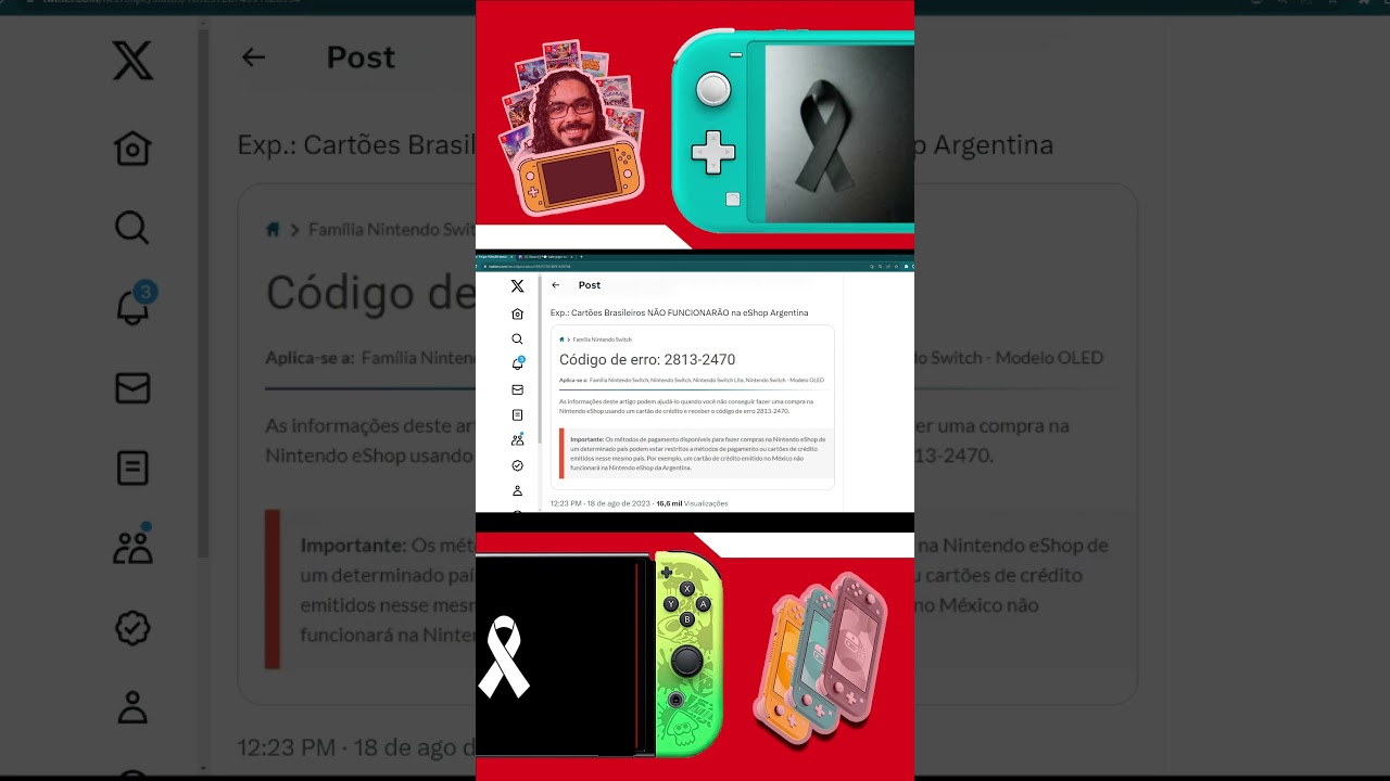 URGENTE: Nintendo BLOQUEIA compras na eshop Argentina 
