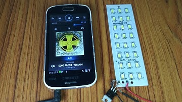 Simple 1 transistor music reactive led panel