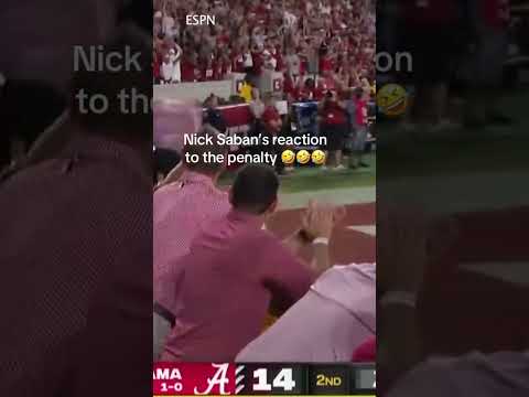 Classic Saban 😂 #shorts #collegefootball