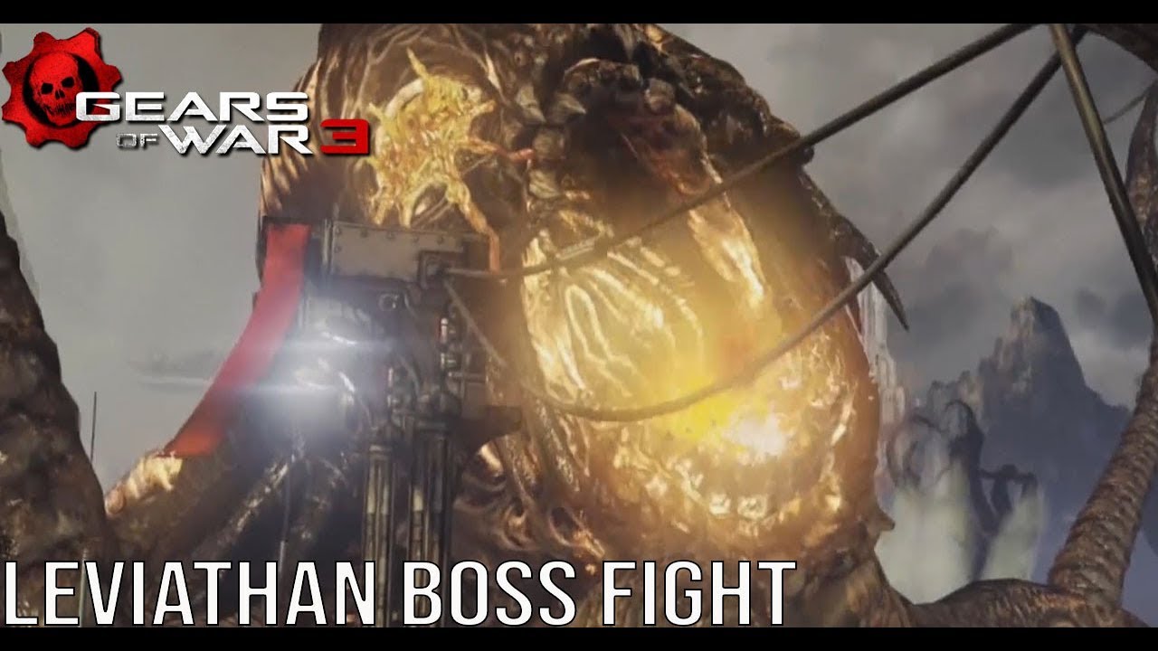 Lambent Leviathan Boss Fight Gears of War 3 (GearsofWar3 Cutscene
