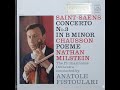 Capture de la vidéo Saint-Saëns: Violin Concerto No. 3 In B Minor - Nathan Milstein, Anatole Fistoulari, Philharmonia