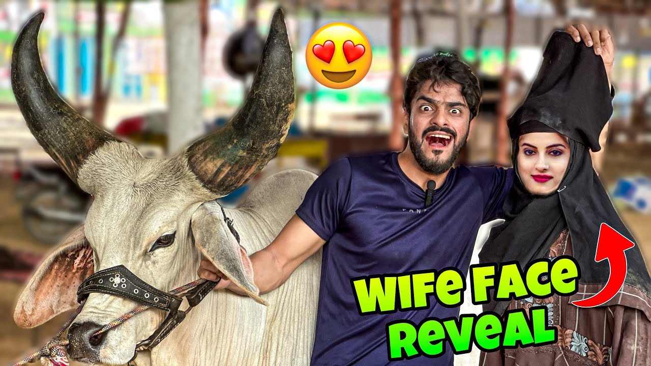 COW MANDI ME WIFE FACE REVEAL KARDIA  MISHKAT KHAN  BAKRA EID 2024