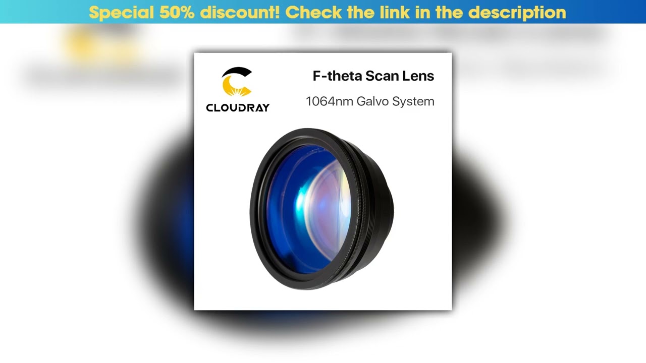Get F-theta Scan Lens Field Lens 1064nm 50x50 - 300x300 F63-420mm for 1064nm YAG Optical Fiber Lase