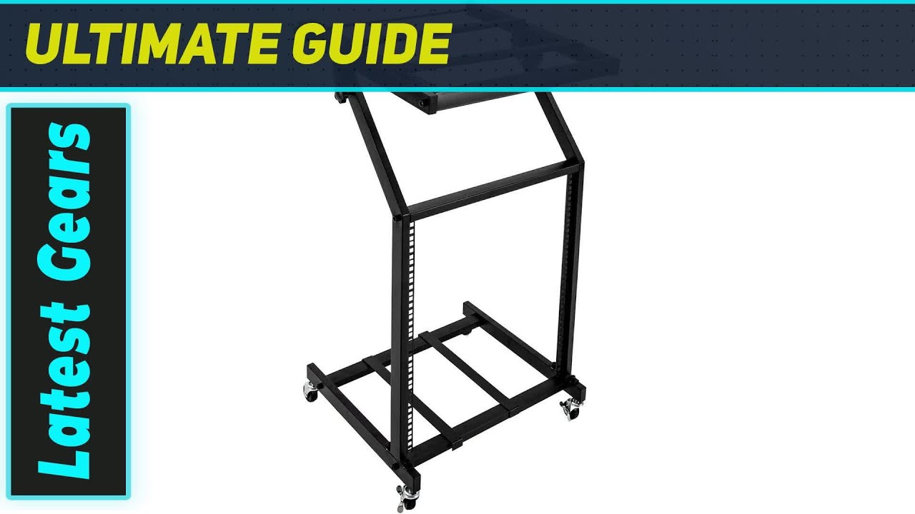 Best 12U Rolling Rack Mount DJ Stand Cart - YouTube