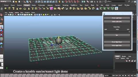 Demonstration - Light Dome python script