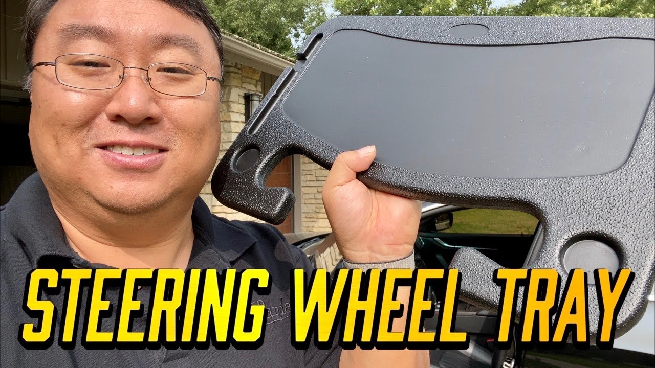 How To Turn Steering Wheel into a Tray Table Desk 