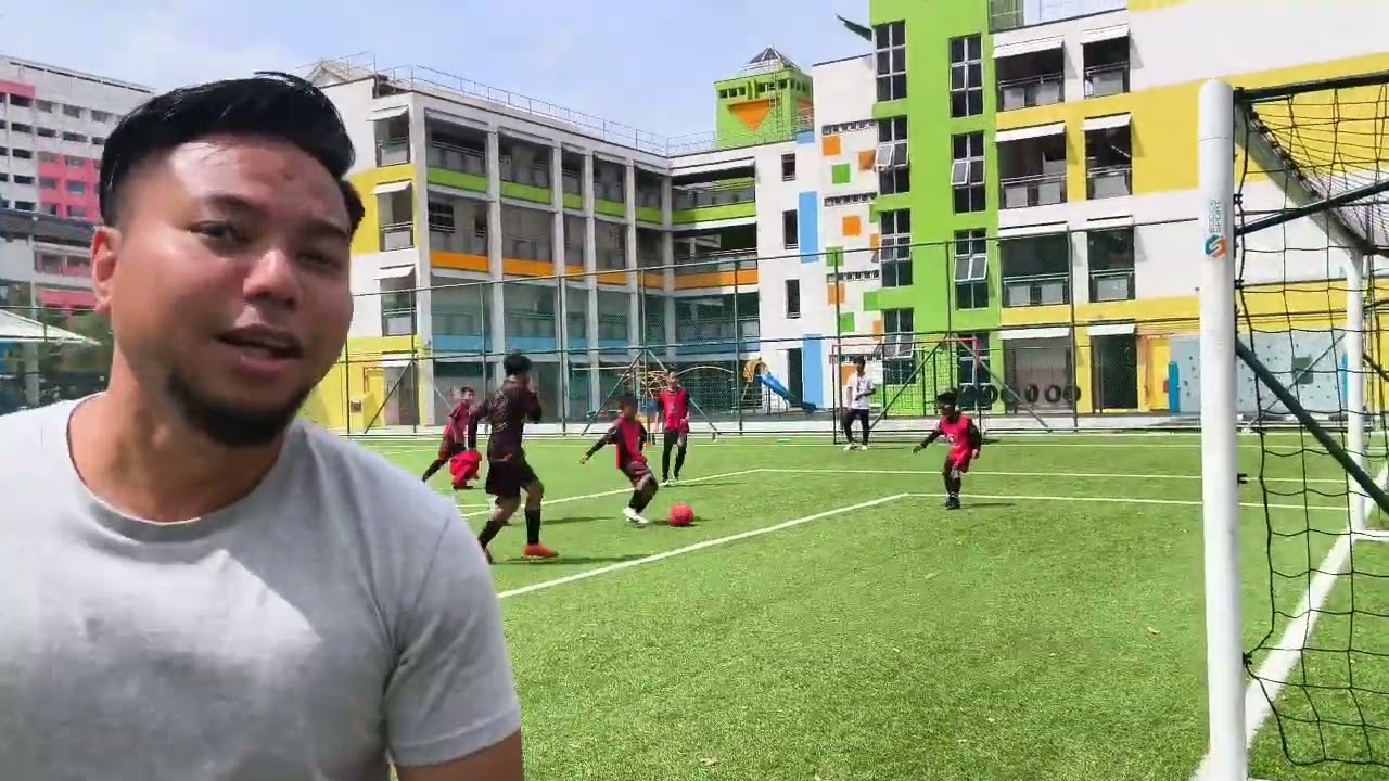 D.Qushairy¹³ and A.Daniyal at U-12 training with HEXACORE FA earlier on today.