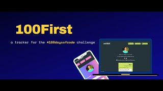 100First  - A web application to track your #100daysofcode challenge