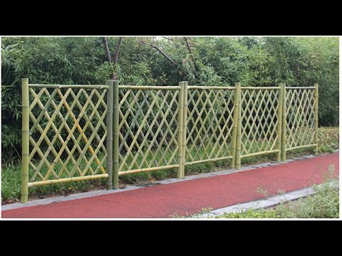 Mẫu hàng rào tre đẹp 2017 - YouTube