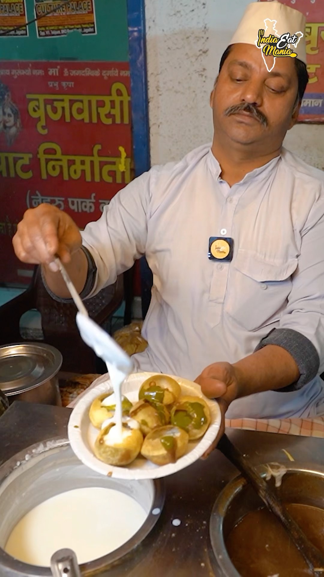 Most Viral Brijwasi Ki Special Aloo Tikki Chaat Making Rs. 70/- Only #yamunanagar #shorts