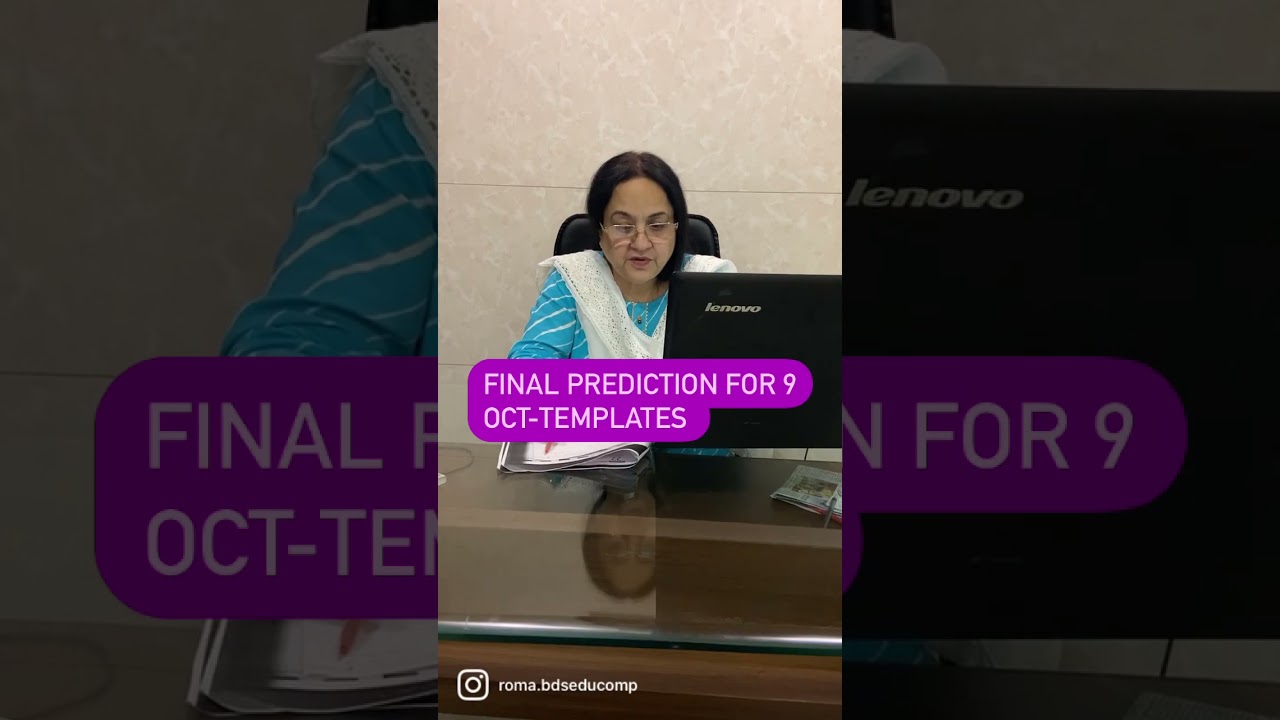 IELTS exam prediction for 9th OCT-Templates