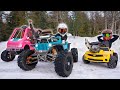 Overpowered Go Karts on Ice and Snow! Fully Rebuilding Colonel Senders!
