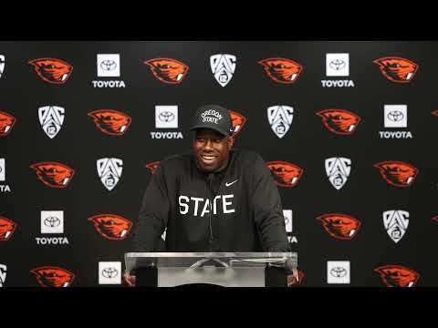 Oregon State Football Post-Game Vs. Montana: JaMarcus Shephard (Sept. 19, 2026)