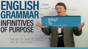 Learn English Grammar: Infinitives of Purpose