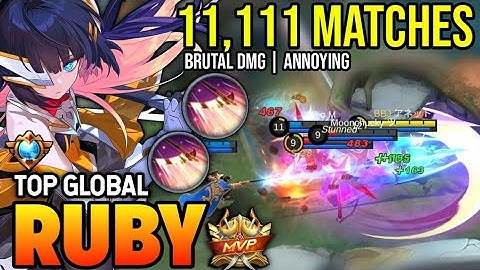 RUBY BEST BUILD 2023 | TOP GLOBAL RUBY GAMEPLAY | MOBILE LEGENDS✓