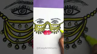 How to Draw Indian Nose Chain Jewellery Easy Beginner Easy #stepbysteptutorial