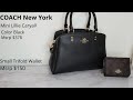COACH New York Mini Lillie Carryall and Small Trifold Wallet