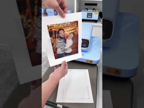 Custom LED glowing glass panel via auto sublimation heat press!#shorts