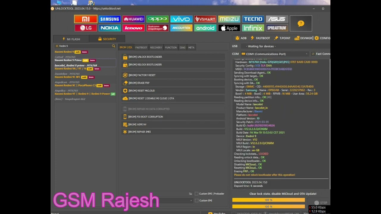 redmi 9 prime mi account remove bypass
