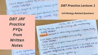 DBT Previous Year Questions Explained | PYQ + Notes + MCQs
