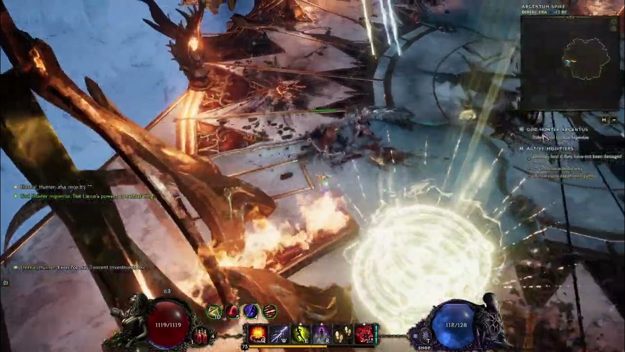 Last Epoch stolen lance normal monolith boss (God Hunter Argentus) YouTube