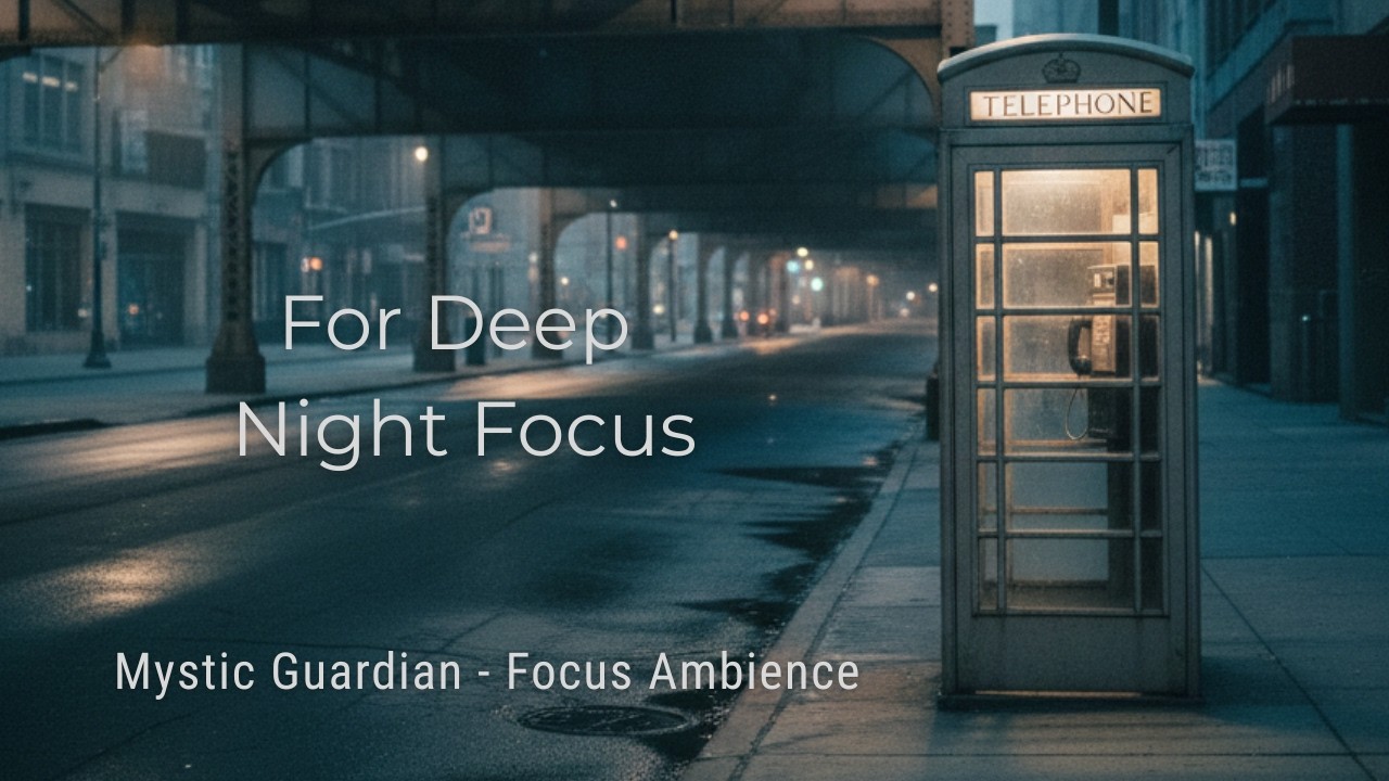 Night Focus – Urban Preparation Ambient　After Rain Under the Overpass | 15min