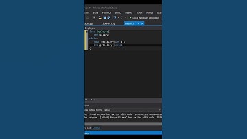 OOP C++ : Setter Getter program #shorts #youtubeshorts