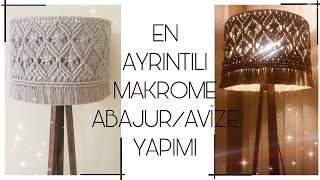 YAPAMAYAN KALMAYACAK❗️ MAKROME AVİZE//EASY MAKROME CHANDELIER MAKING