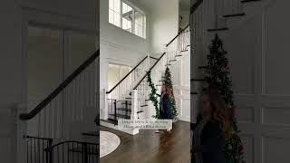 How To Hang Staircase Garland The Easy Way