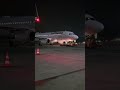 The Lufthansa aircraft is moved backwards on the runway at night #video #amazing #viral #airplane