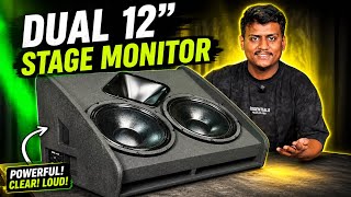 Best Stage Monitor For Live Show|AudioStandard M22 Dual 12 Speaker Stage Monitor