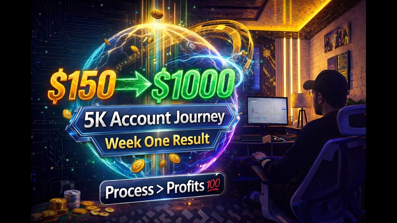 “5K Account Journey Week 1 😳 | 4 Funded Accounts Passed (Real Results ...