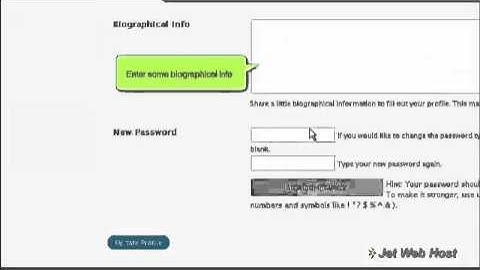 f How to edit your profile in WordPress