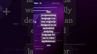 Full What is Lua designed for.. #programming #shorts #facts #factoftheday #lua News