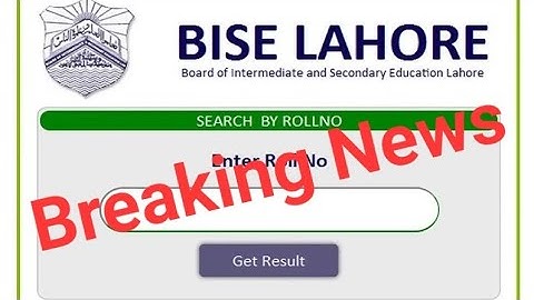 Breaking News | BISE Lahore | Matric Result 2022